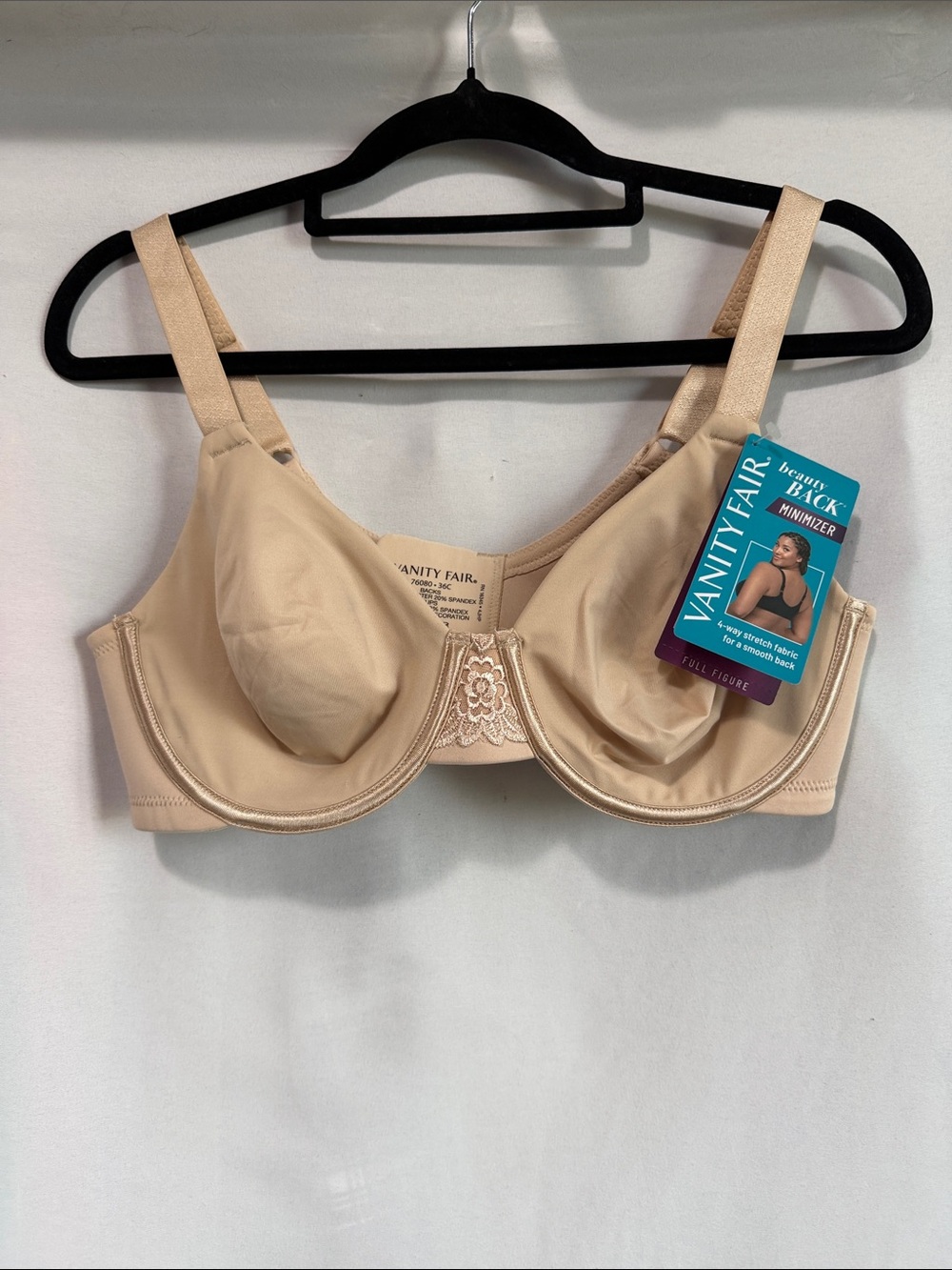 Vanity Fair Nude/Beige Full-Figure Minimizer Bra